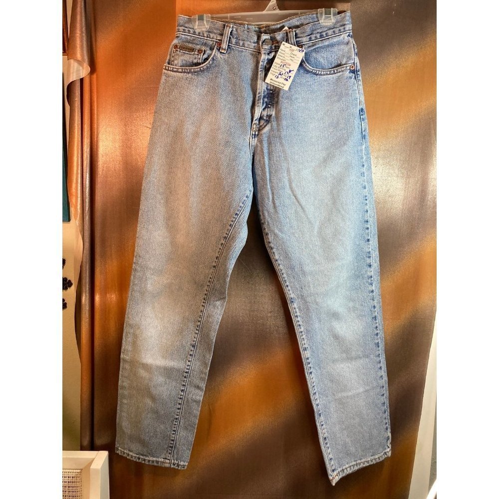 CALVIN Klein Distressed Skinny Denim Jeans High Rise Light Blue Size 30 123‎